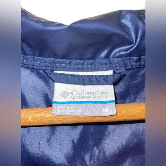 Columbia Women's Center Ridge Lightweight Windbreaker Jacket White Blue Size Med - Picture 4 of 5